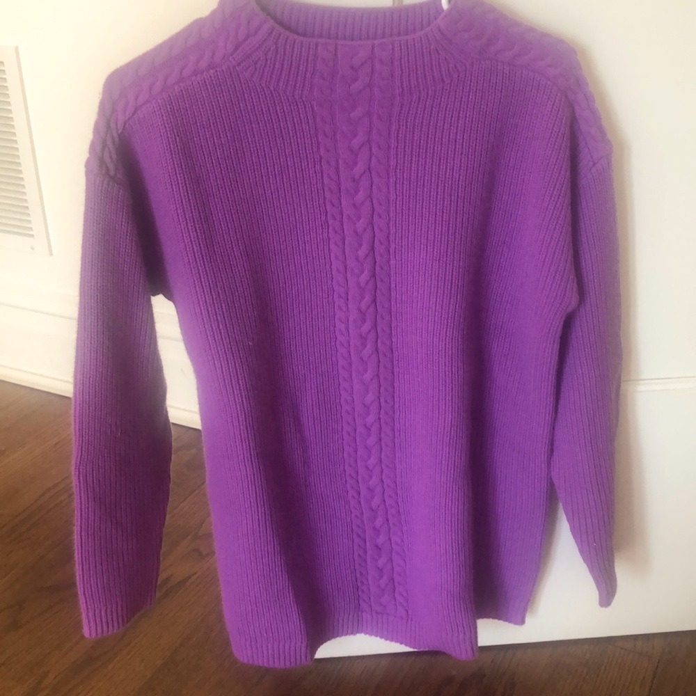 Talbots purple sweater. NWT. Never worn. Size L.